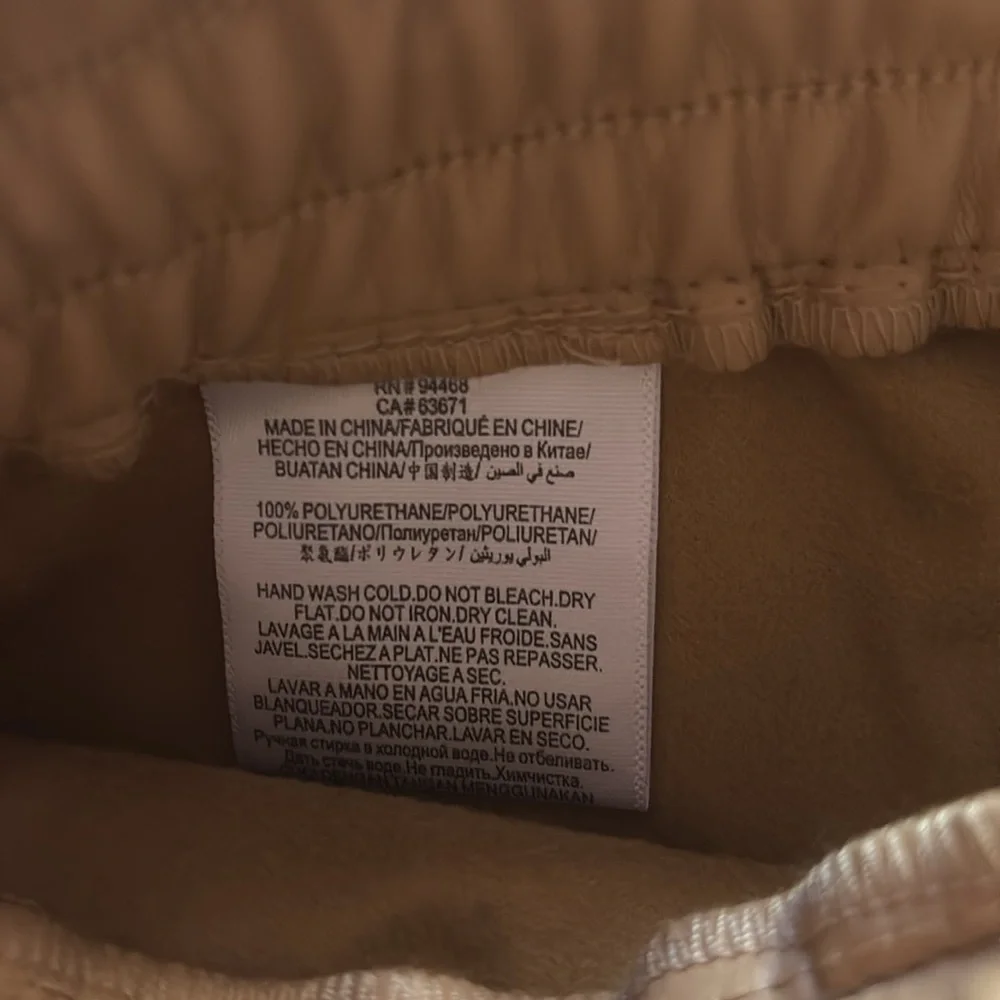 BCBG Generation Camel PU Leather Pants - Picture 5 of 7